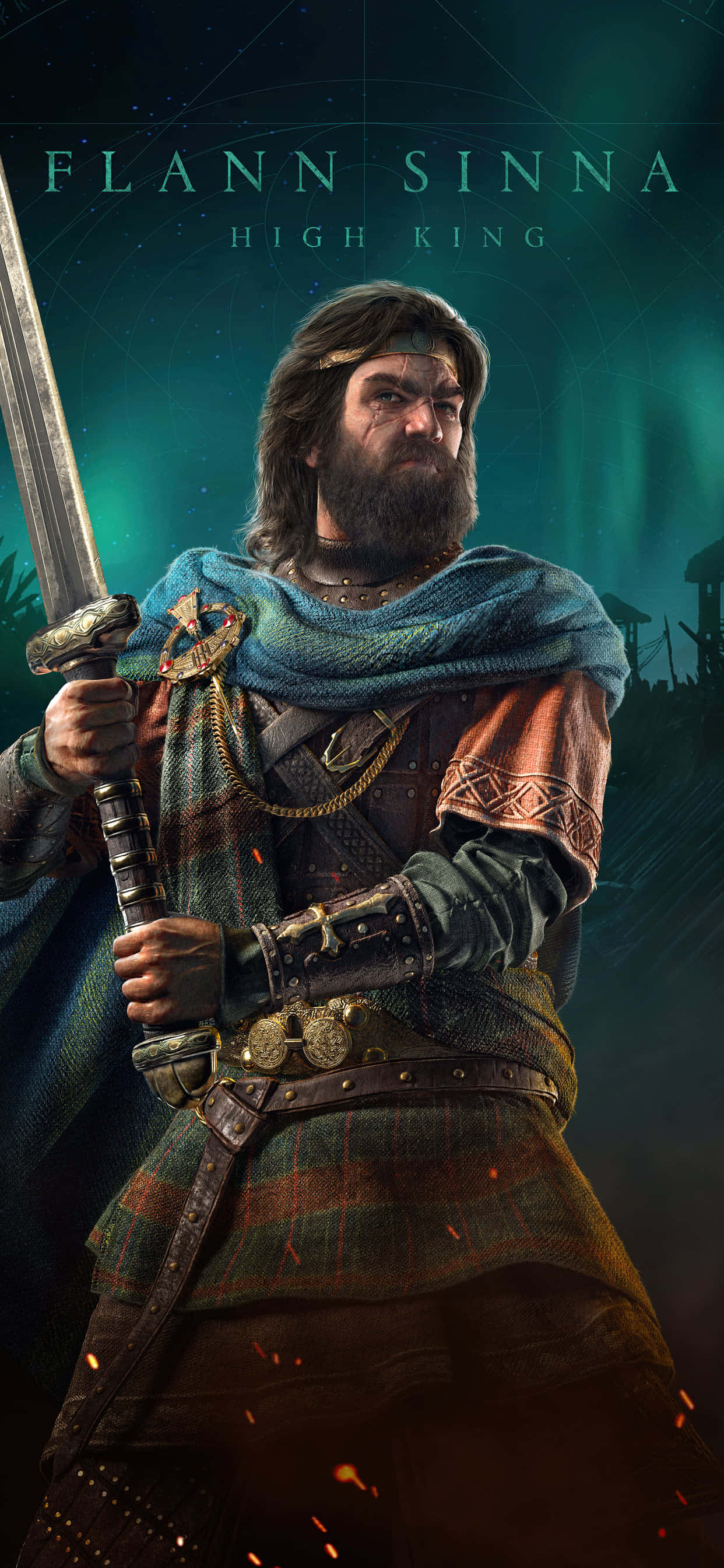 High King Flann iPhone Xs Max Assassin's Creed Valhalla Background Hình nền