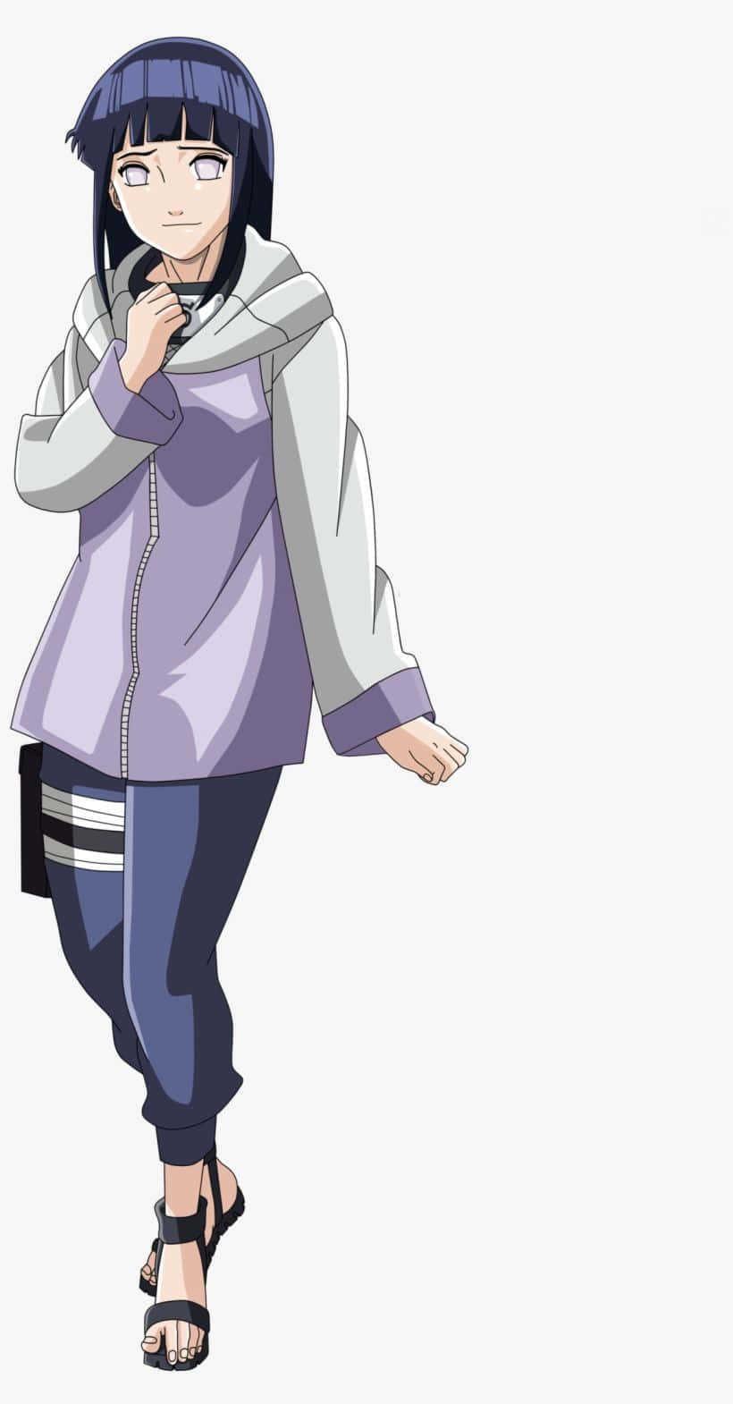Hinata Uzumaki Tay Đặt Trên Ngực Hình nền