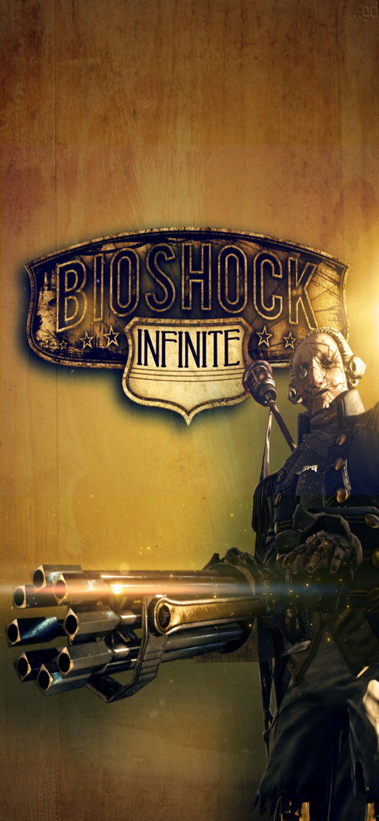 Hình ảnh Bioshock Infinite ấn tượng hiển thị trên iPhone XS Max Hình nền
