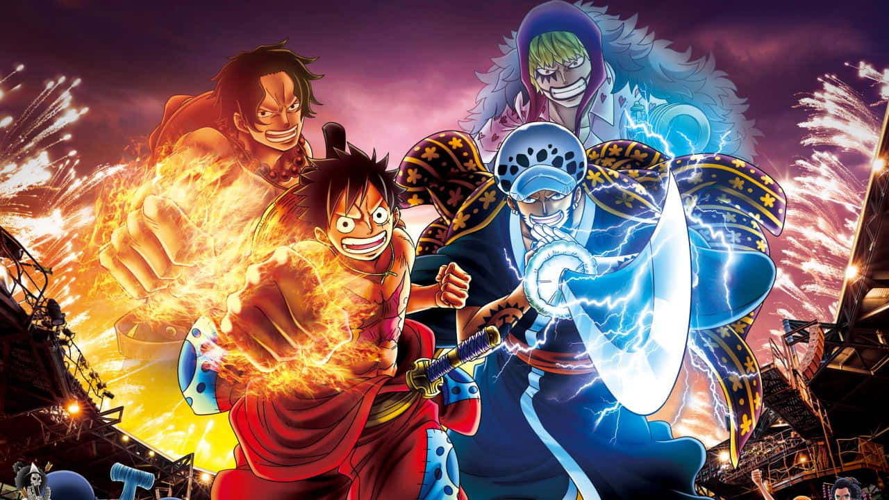 Hình ảnh các nhân vật One Piece trong chế độ chiến đấu Hình nền