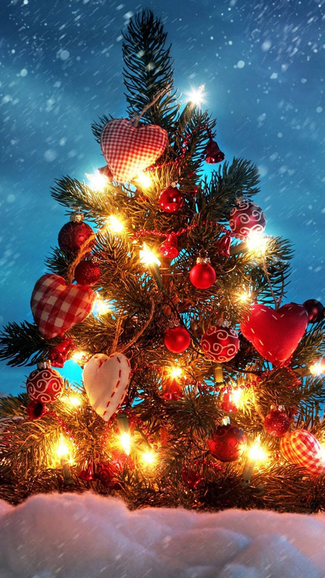 Hình nền cây thông Noel cho điện thoại
