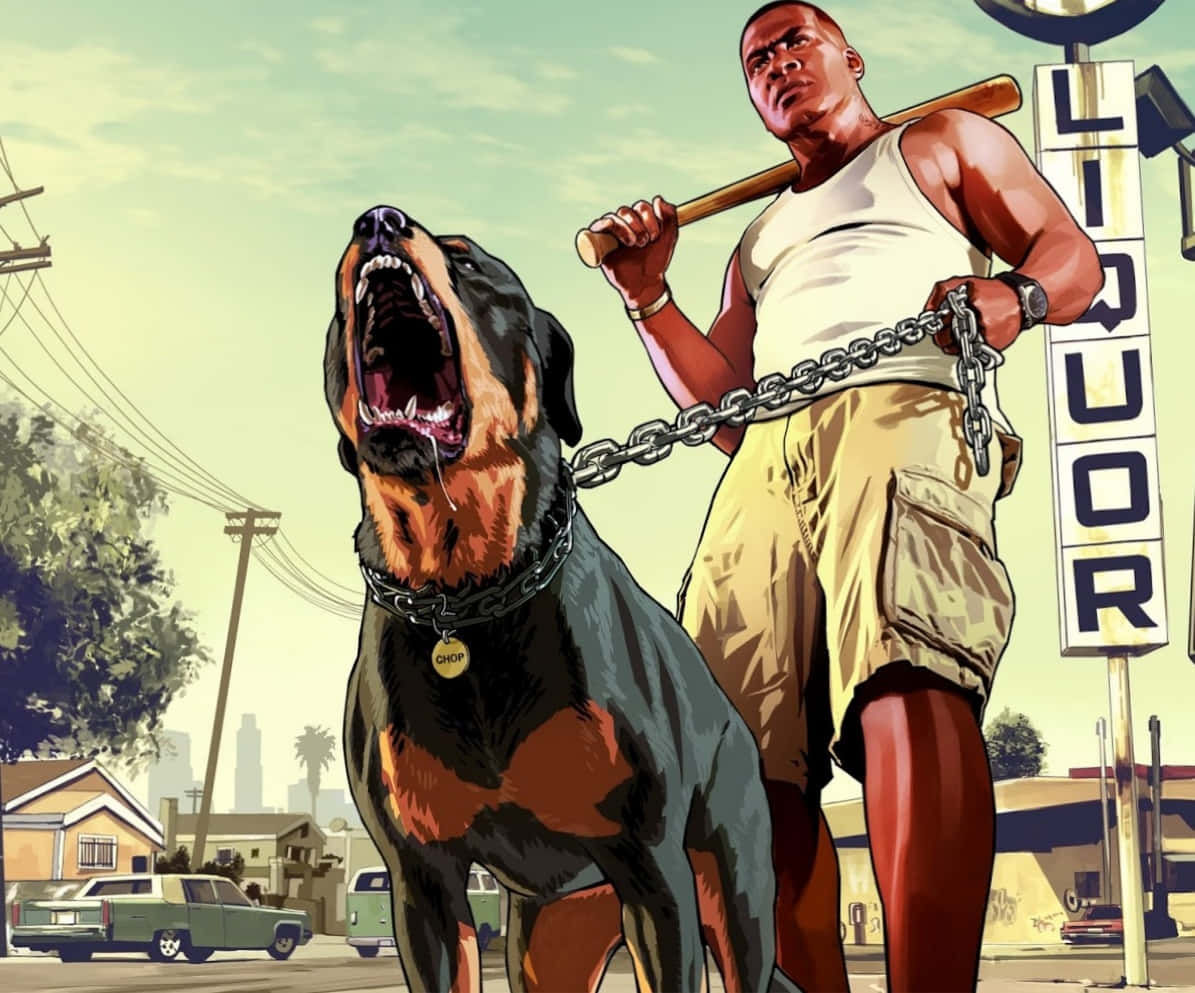 Hình ảnh chó đáng sợ ngầu trong GTA Hình nền
