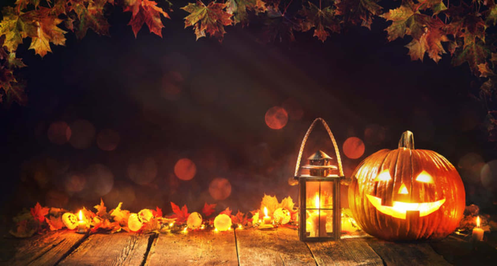 Hình ảnh đèn bí ngô mùa thu Halloween Hình nền