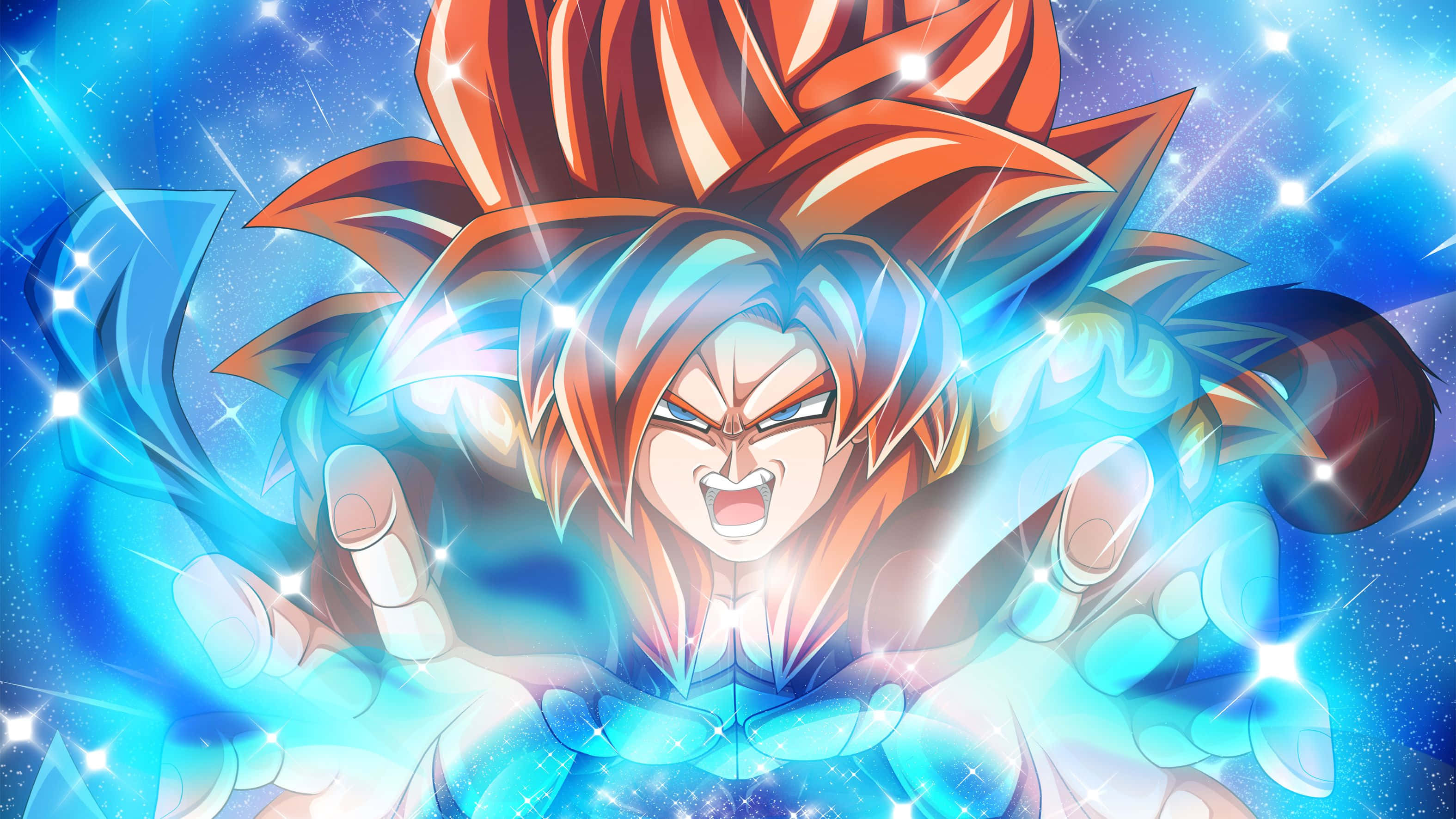 Hình Ảnh Goku Tóc Cam Dragon Ball Super Hình nền