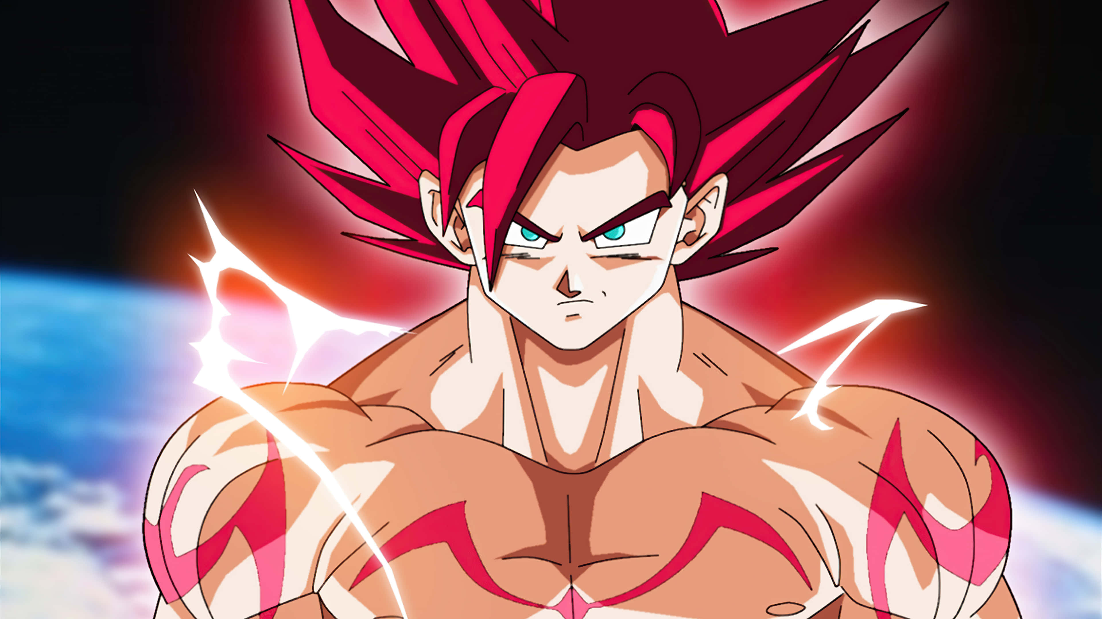 Hình ảnh Goku tóc đỏ Dragon Ball Super Hình nền