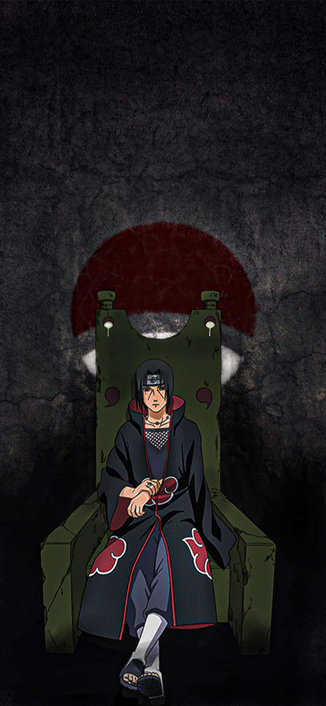 Hình ảnh Itachi Uchiha ngồi ghế xanh Hình nền