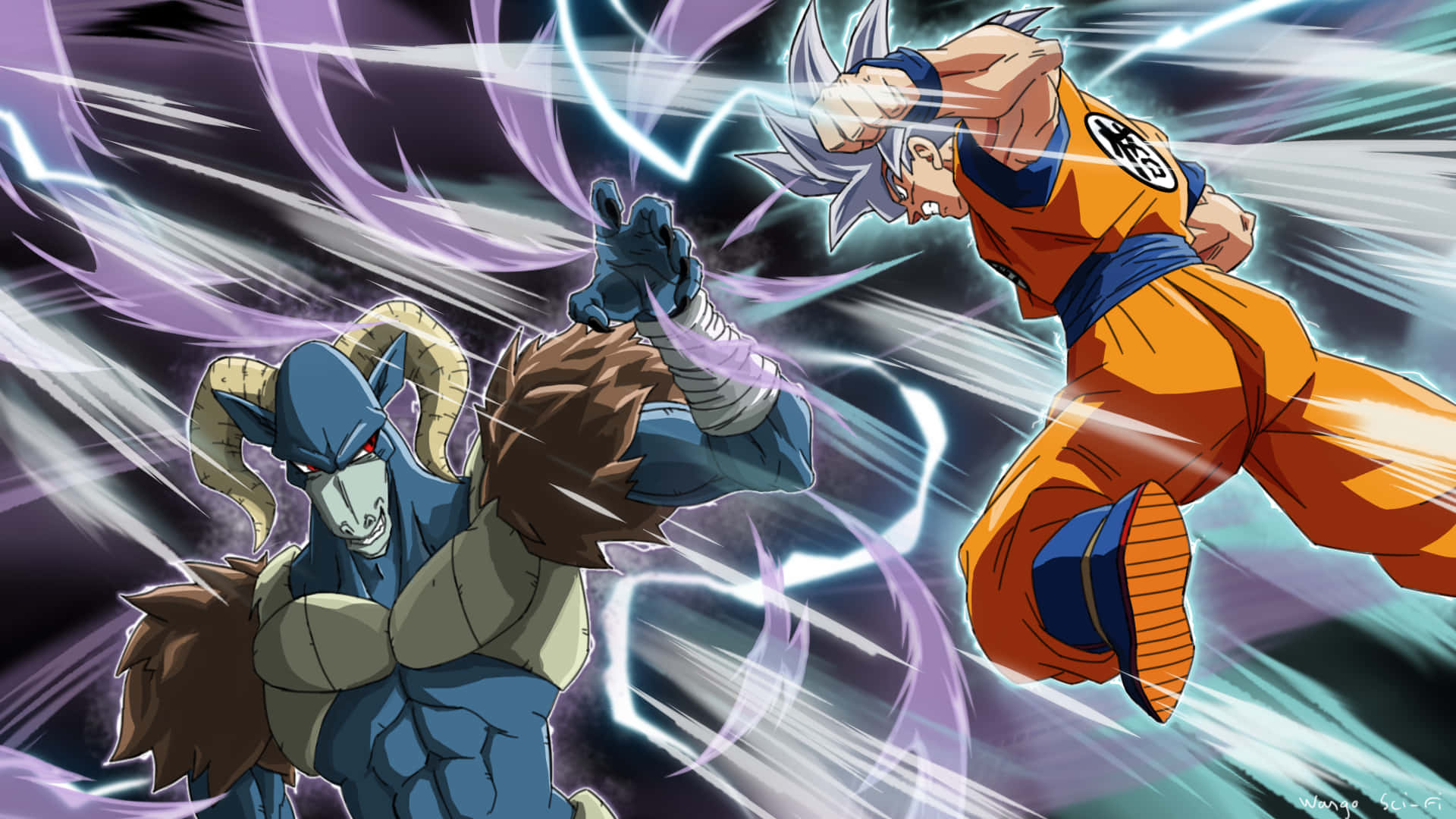 Hình ảnh Moro đối đầu Goku Dragon Ball Super Hình nền