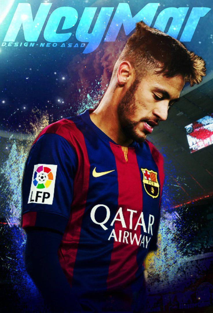 Hình ảnh Neymar Jr. Với Thiết kế Sơn Đặc trưng Hình nền