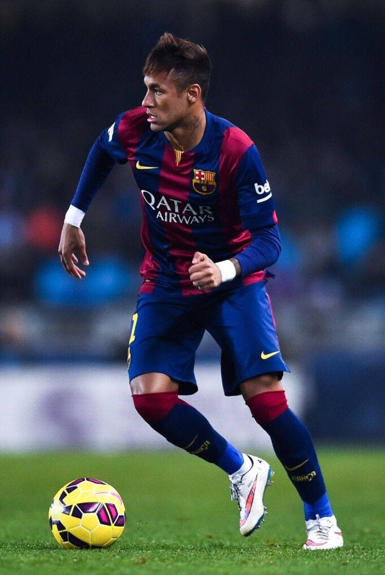 Hình ảnh Neymar thi đấu trong một trận đấu cho FC Barcelona Hình nền