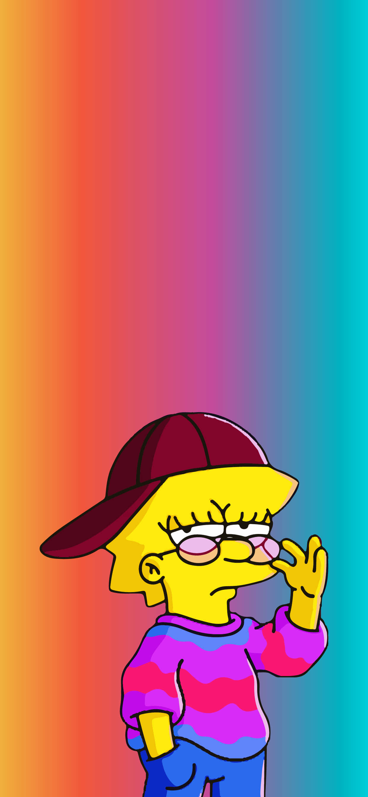 Hình ảnh nhân vật hoạt hình Lisa Simpson Hình nền
