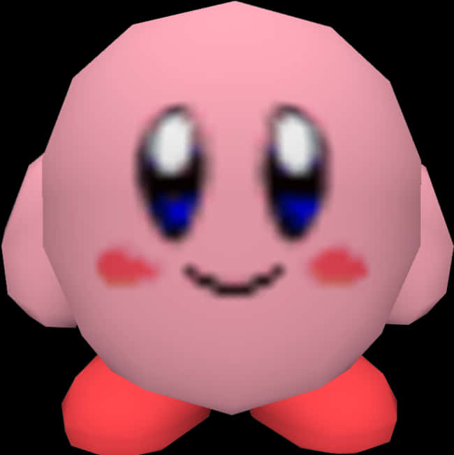 Hình ảnh nhân vật Kirby màu hồng Hình nền