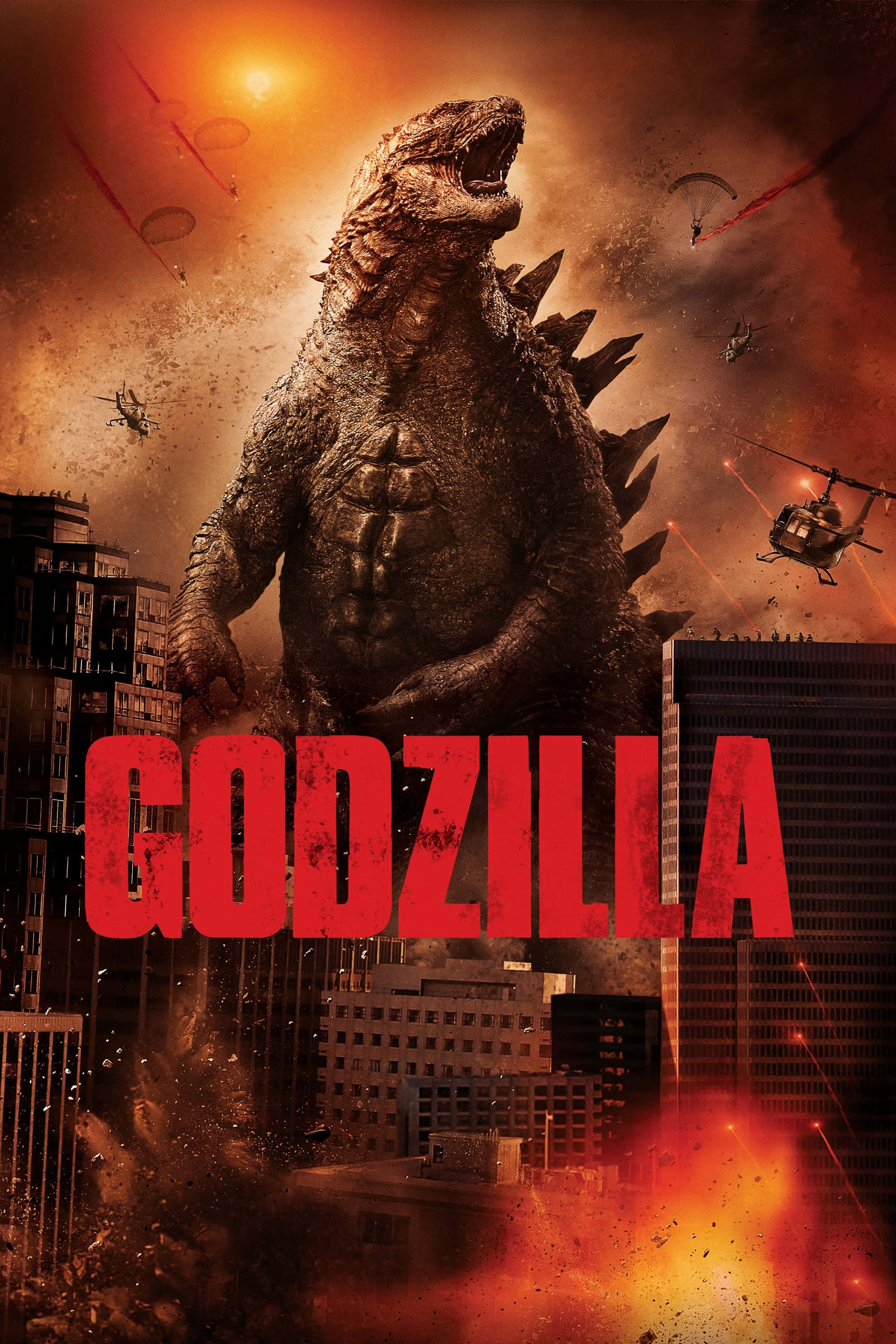 Hình Ảnh Poster Phim Godzilla Trong Thành Phố Hình nền