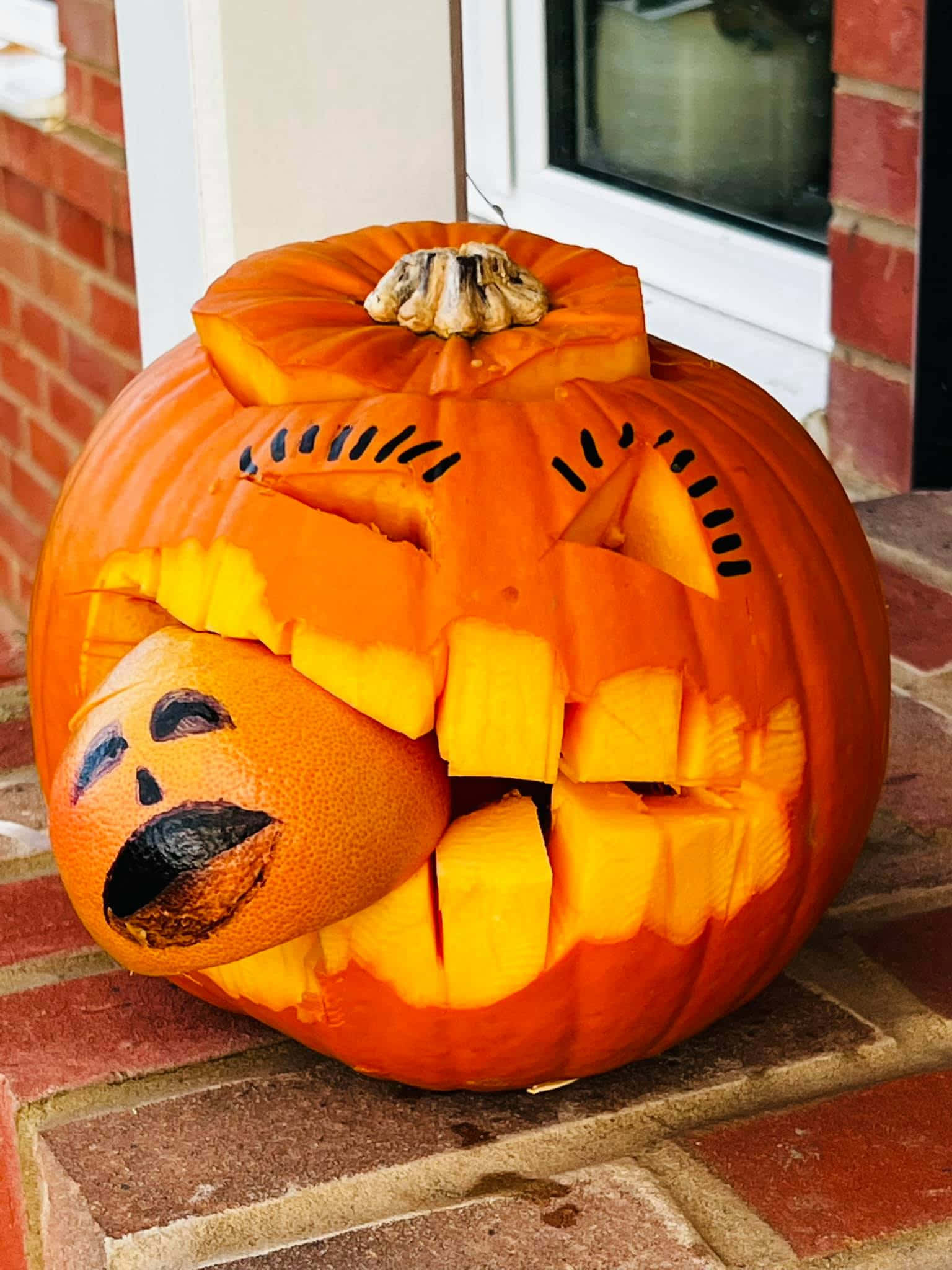 Hình Ảnh Quả Bí Ngô Halloween Quái Vật Đáng Sợ Hình nền