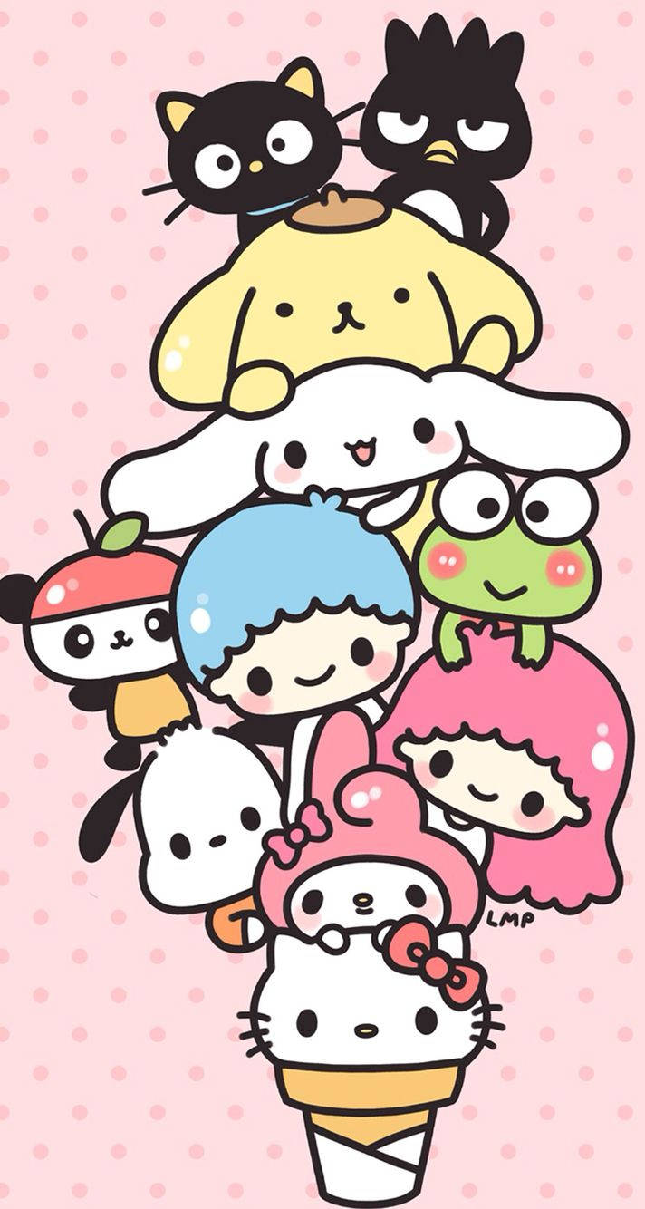 Hình nền hello kitty và bạn bè kawaii sanrio. — Kawaii Hình nền