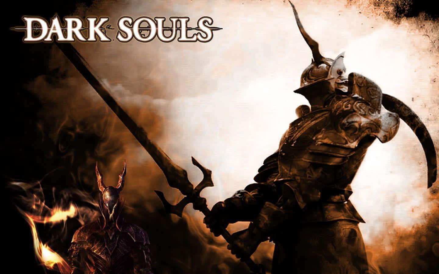 Hình Ảnh Trận Đấu Trùm Hoành Tráng Trong Dark Souls Hình nền