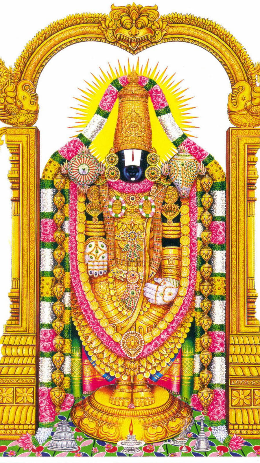 Hình ảnh uy nghi của Chúa Venkateswara Swamy