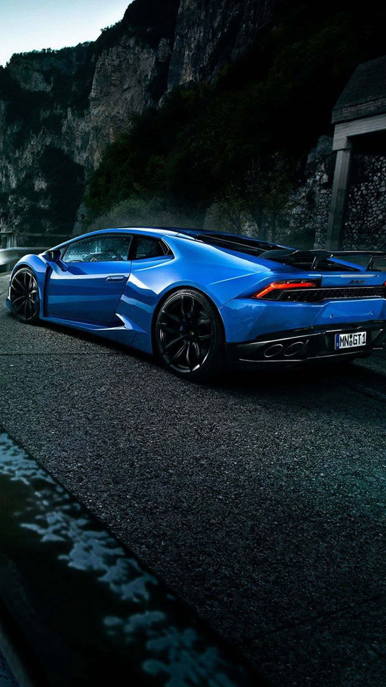 Hình ảnh xe Lamborghini xanh mát mắt Hình nền