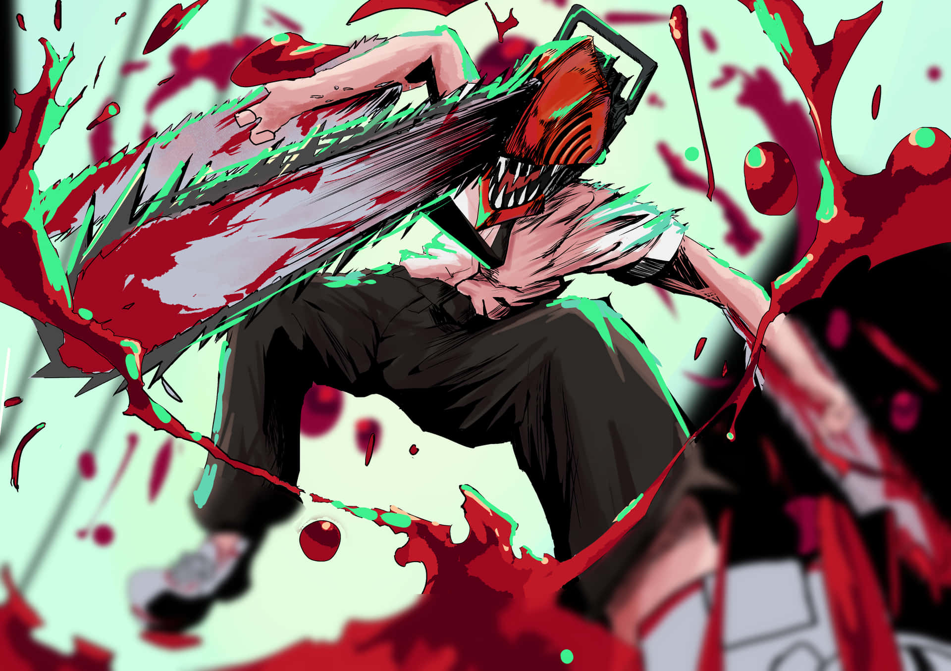 Hình đại diện Chainsaw Man dính máu
