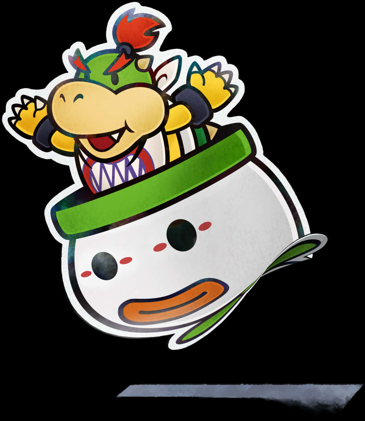 Hình dán Bowser Jr. trên Máy bay Koopa Cười Hình nền