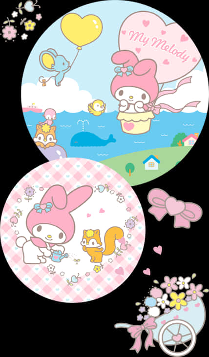 Hình minh họa Cuộc phiêu lưu của My Melody Hình nền