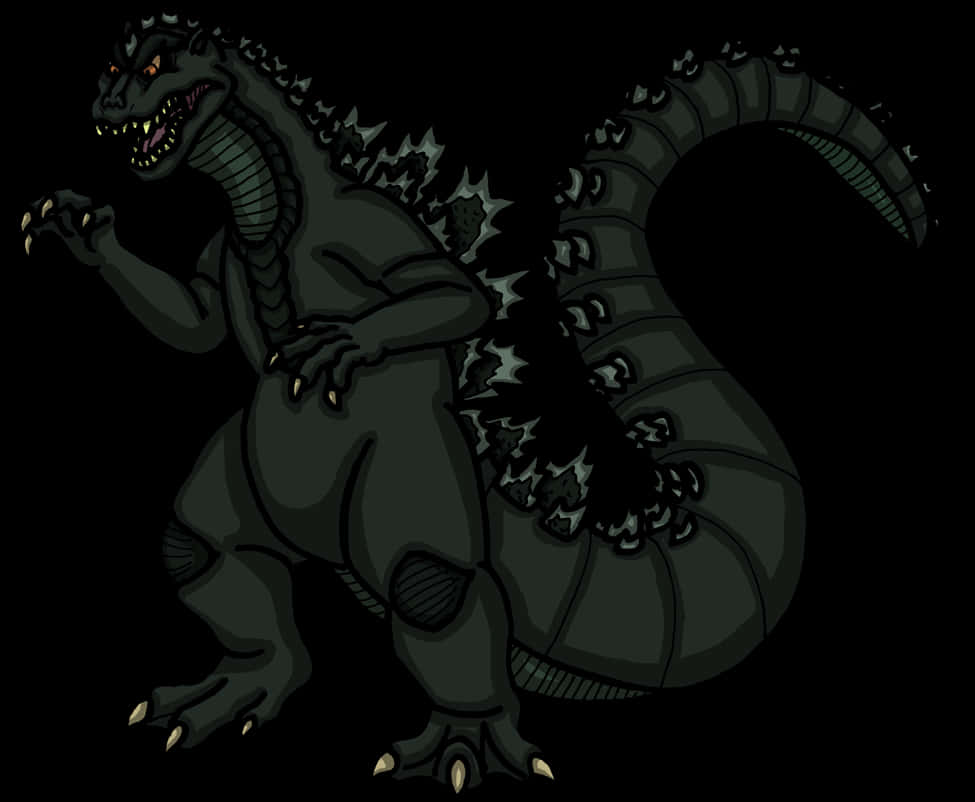 Hình minh họa Godzilla tối tăm Hình nền