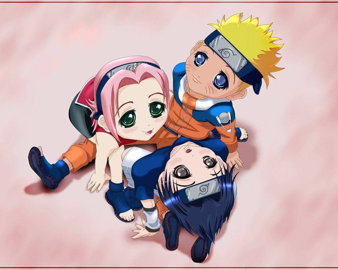 Hình minh họa Naruto bé bỏng dễ thương Hình nền