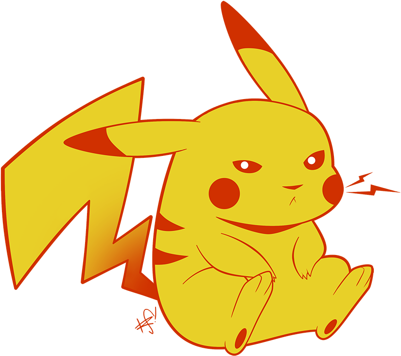 Hình minh họa Pikachu nổi giận Hình nền