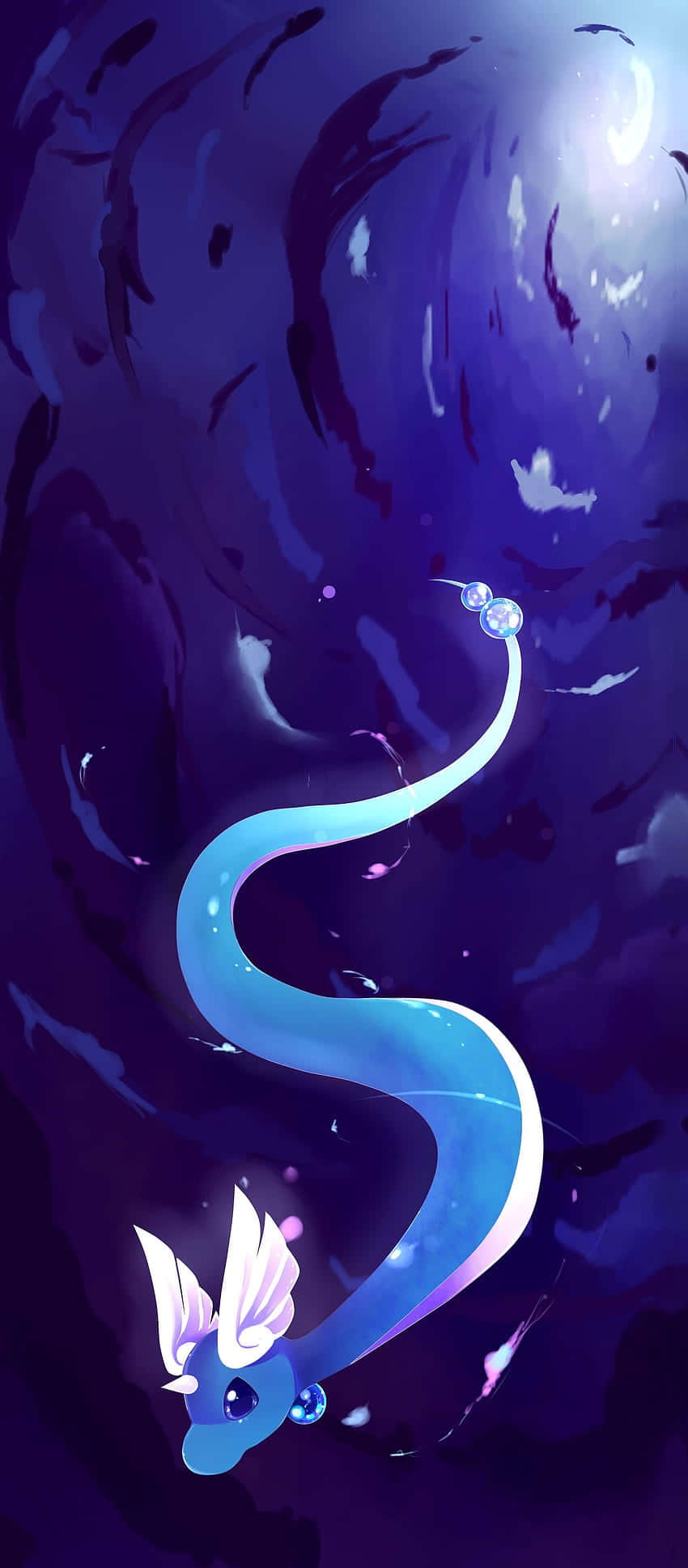 Hình minh họa trừu tượng Dragonair dưới nước Hình nền
