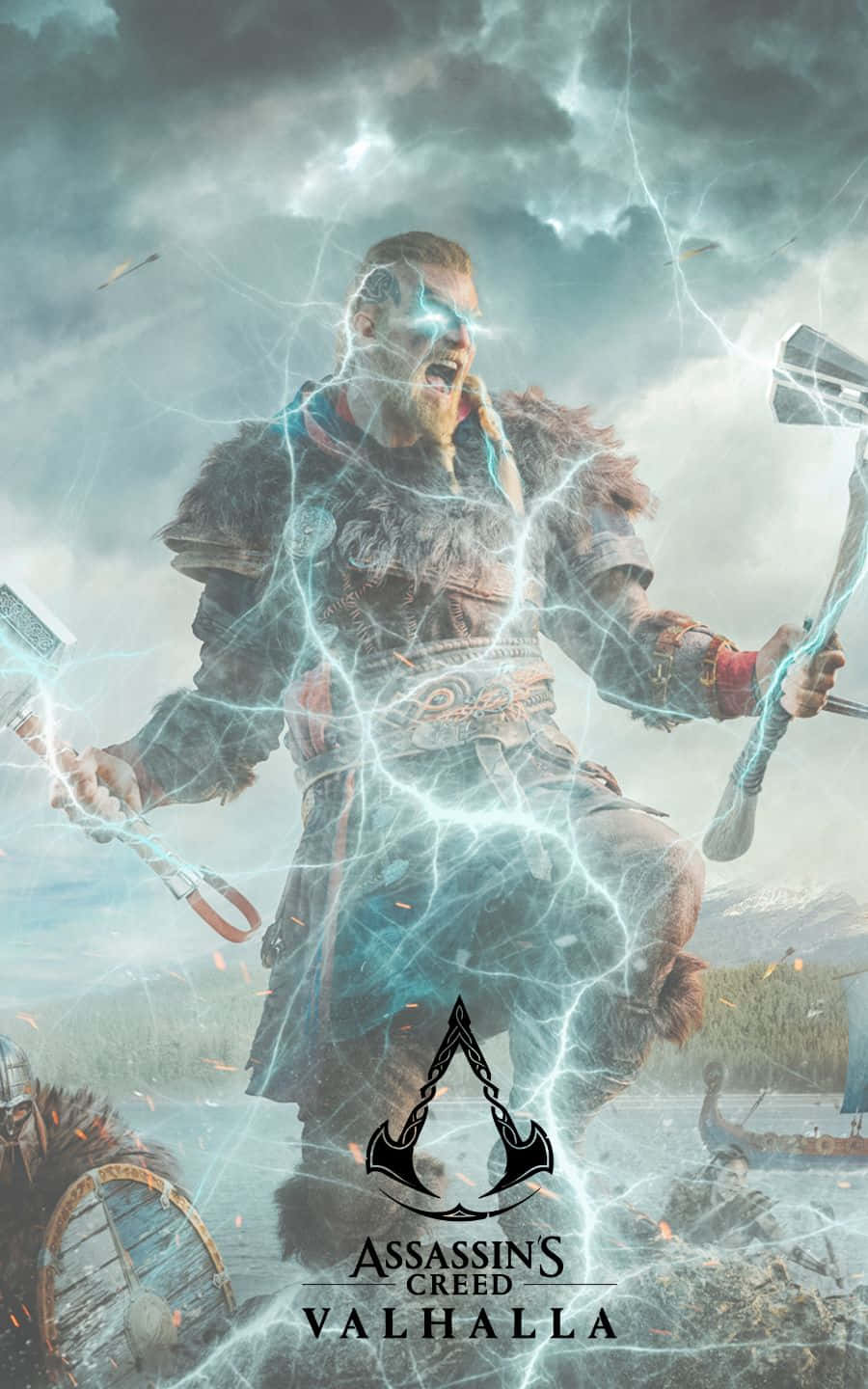 Hình nền 1440p Assassin's Creed Valhalla ấn tượng Hình nền