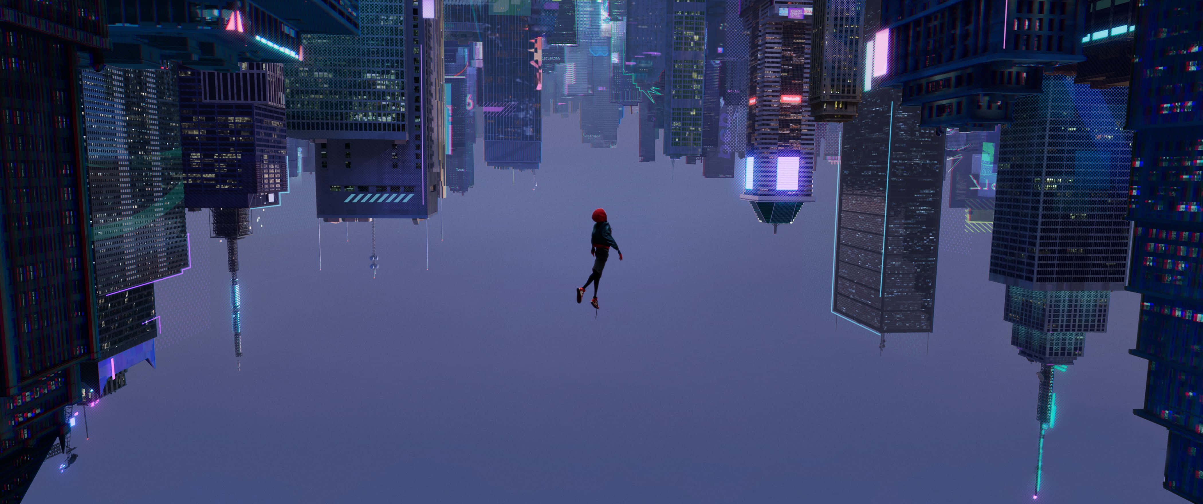 Hình nền 4K ấn tượng về Người Nhện từ Spider-Man: Into the Spider-Verse. Hình nền