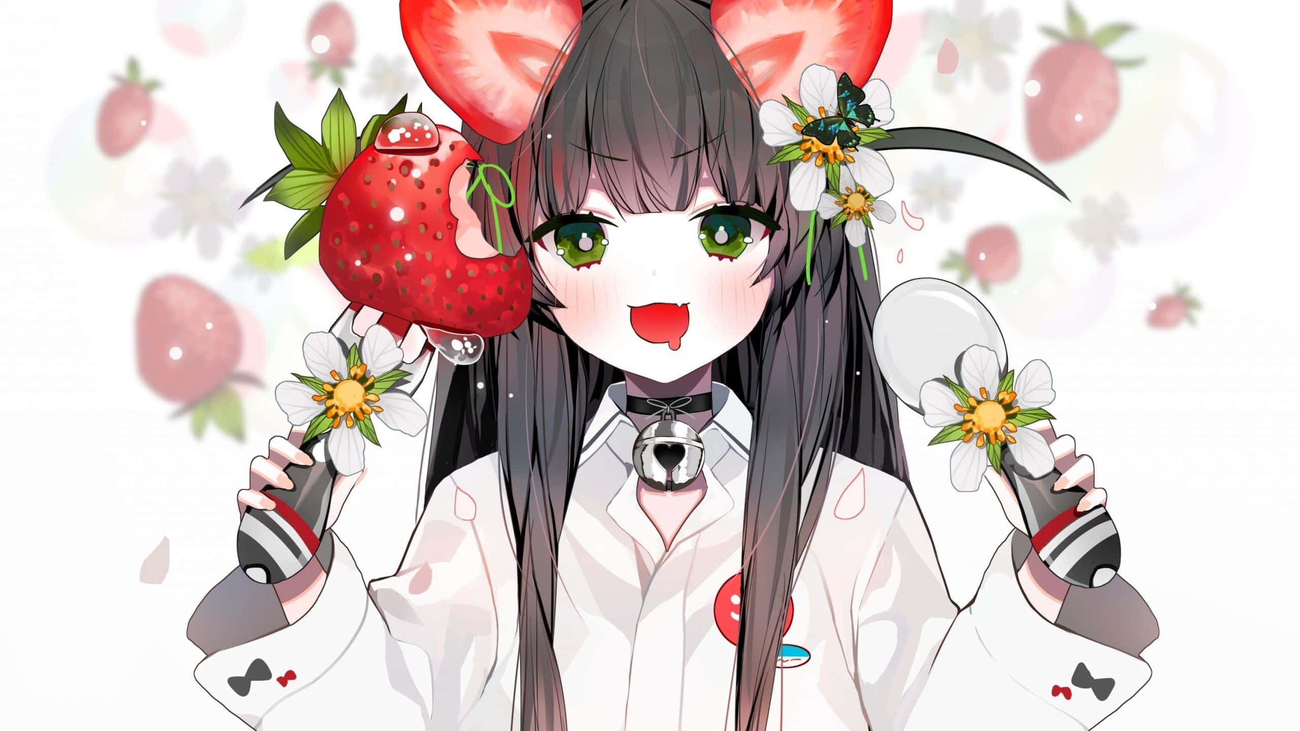 Hình nền Anime Aesthetic màu hồng Hình nền