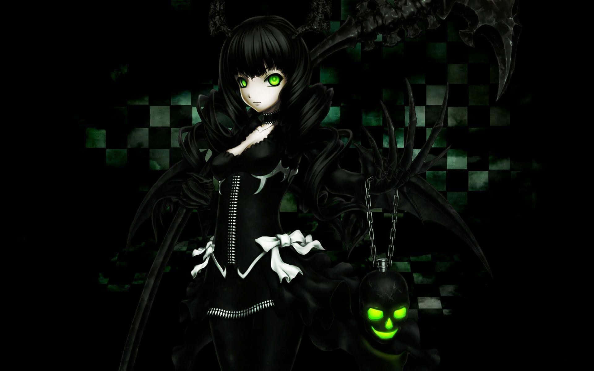 Hình nền anime caro xanh đen Hình nền