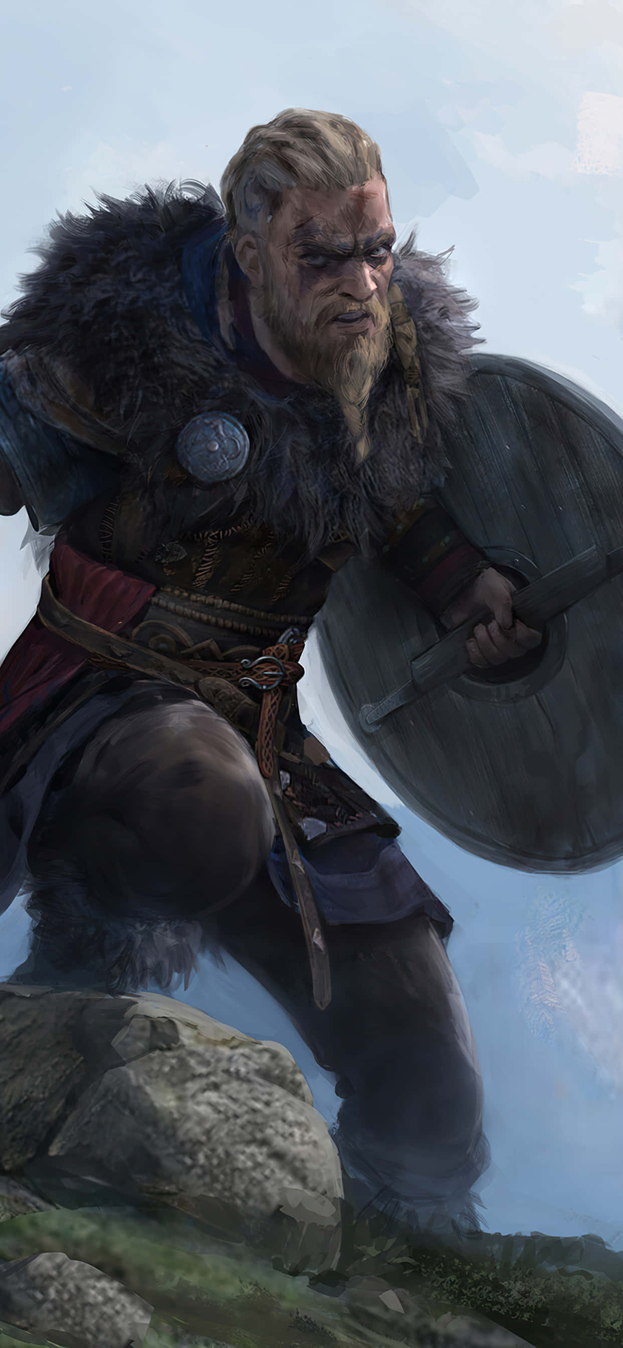 Hình nền Assassin's Creed Valhalla cho iPhone Xs Max - Game nhập vai hành động Hình nền