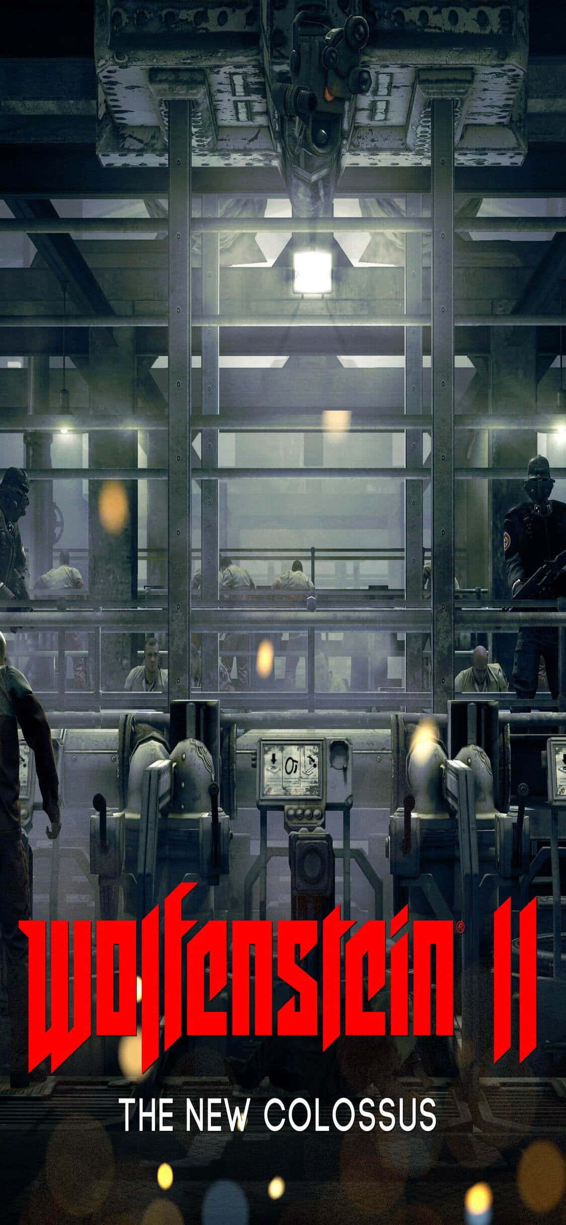Hình nền căn cứ nhà kho Wolfenstein II iPhone Xs Hình nền