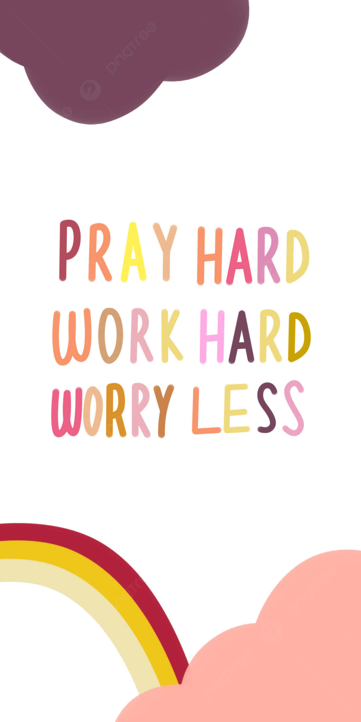 Hình nền cầu vồng pastel về sự chăm chỉ Hình nền