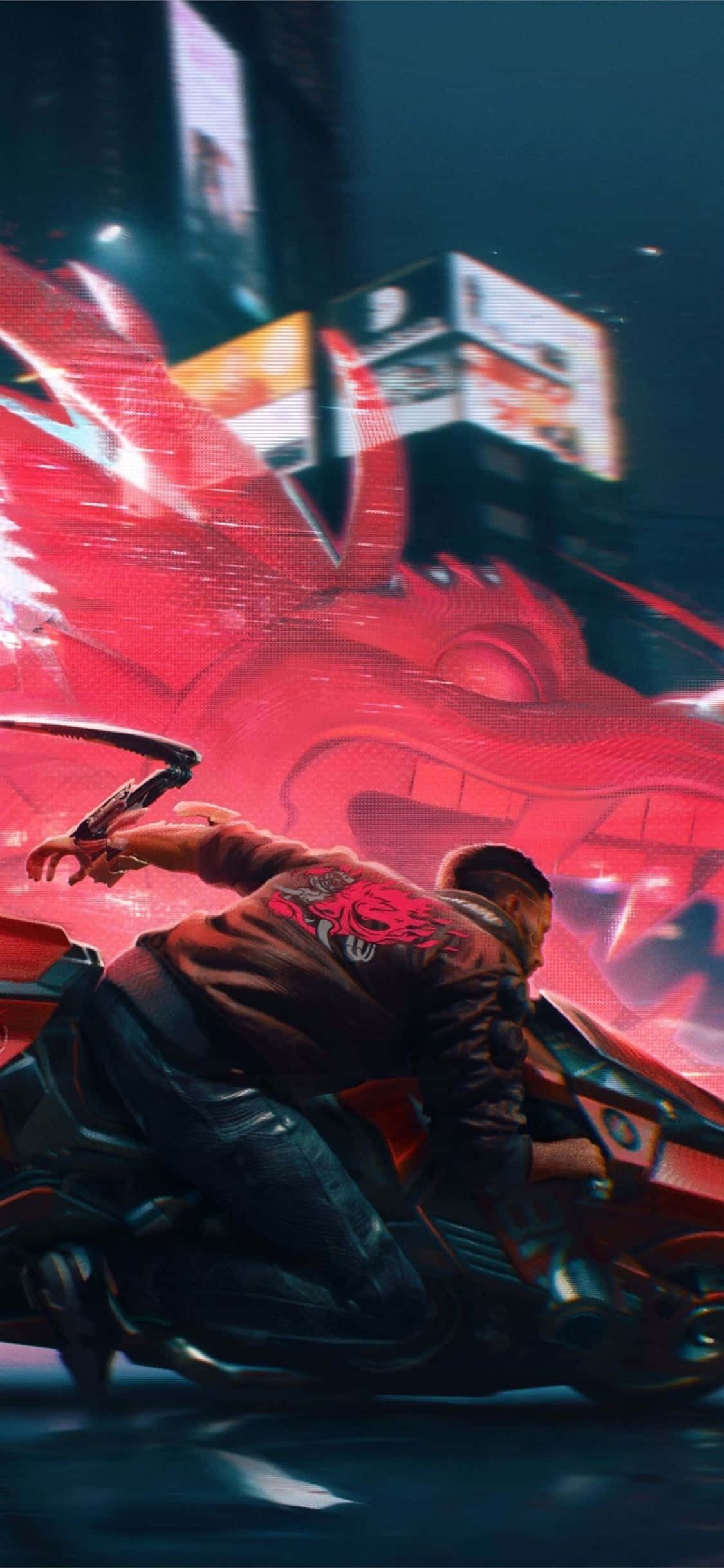 iPhone XS Max Nền Rồng Cyberpunk 2077 Hình nền