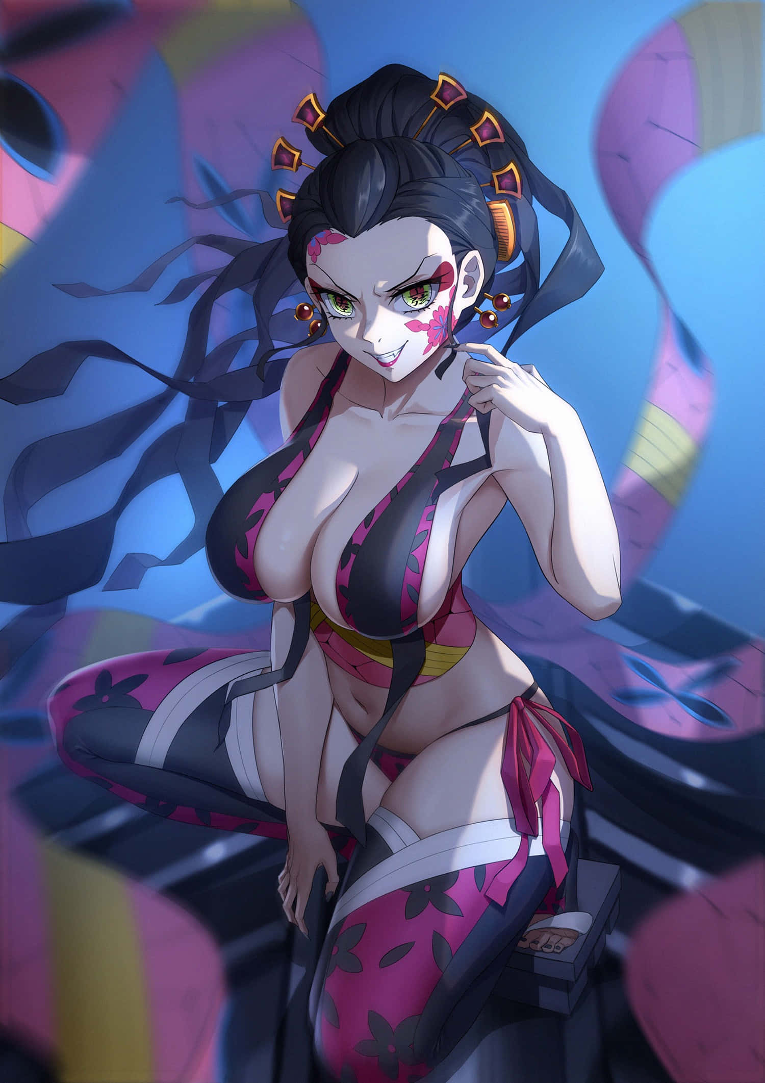 Hình nền Daki 4K Demon Slayer Hình nền