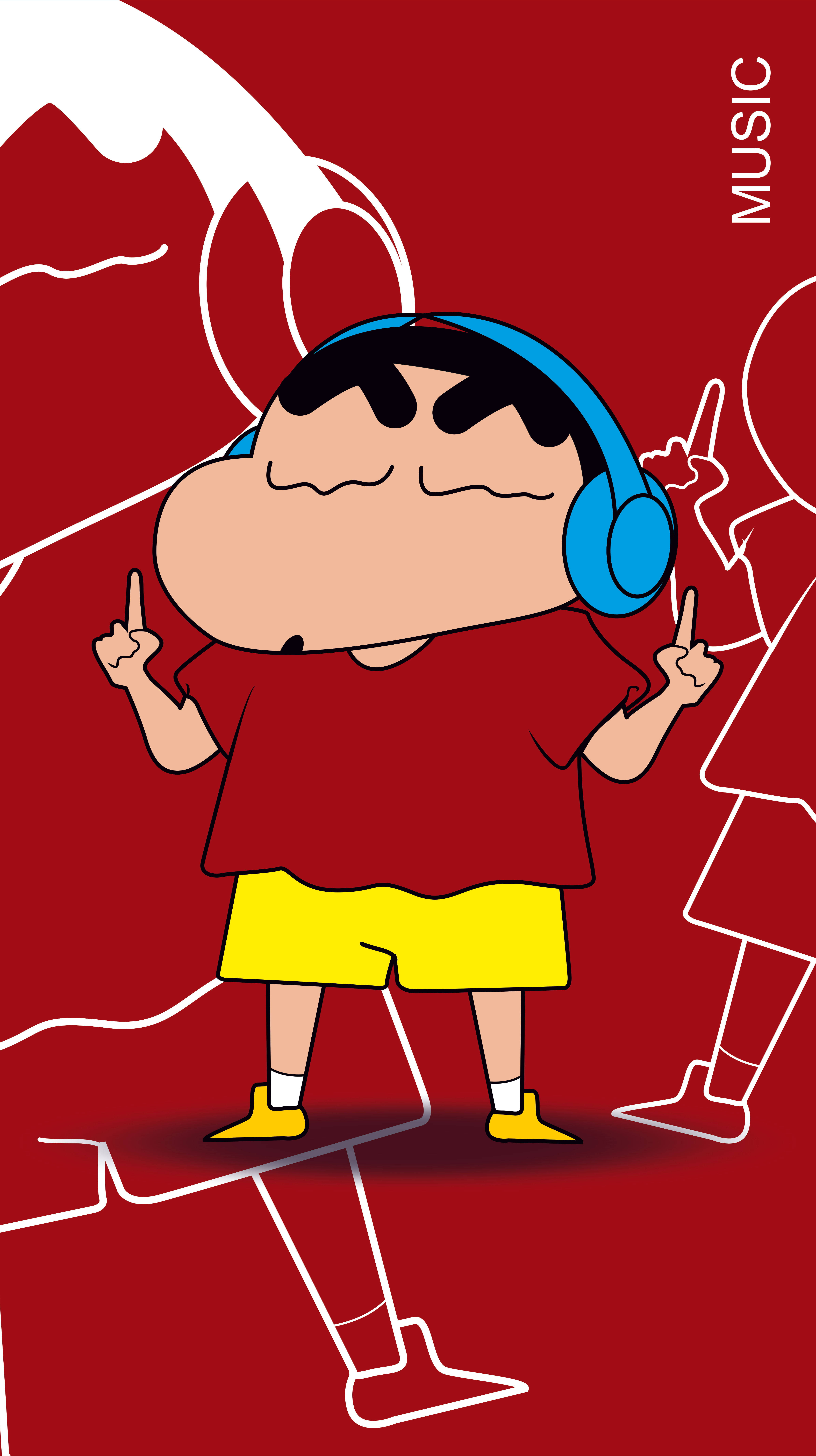 Hình nền điện thoại 8K Shin-chan đầy màu sắc và sống động Hình nền