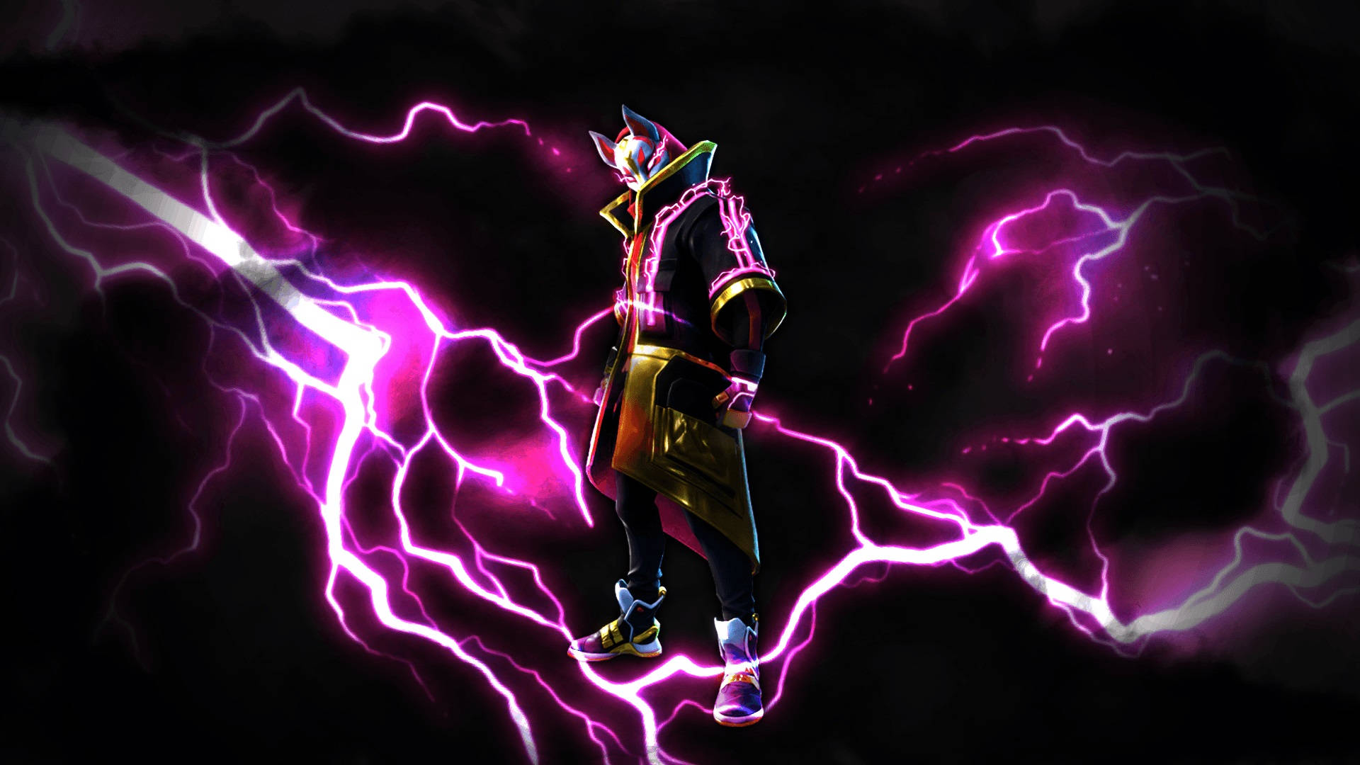 Hình nền Drift Skin của Fortnite ấn tượng với tia sét hồng Hình nền