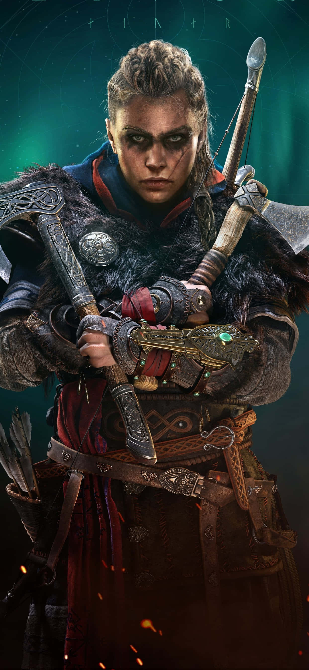 Hình nền Assassin's Creed Valhalla hoành tráng cho iPhone XS Max Hình nền