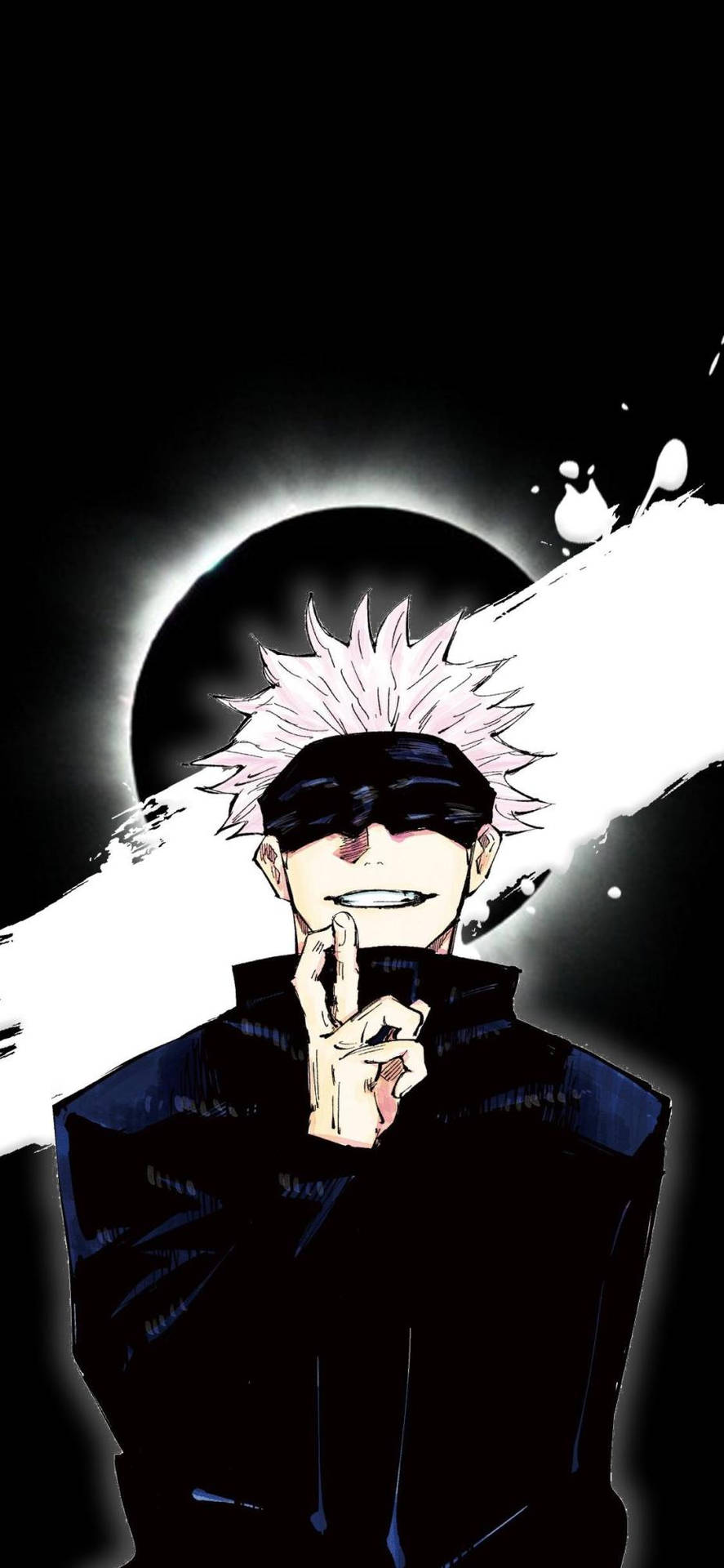 Hình nền fanart Satoru Gojo Jujutsu Kaisen với mặt trăng — Jujutsu Kaisen Hình nền