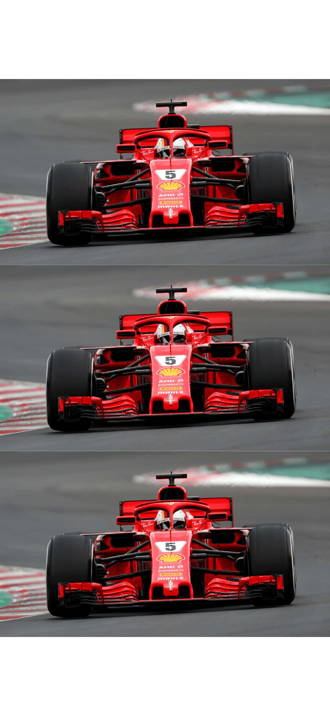 Hình nền Ferrari nhiều lớp cho iPhone Xs F1 2018 Hình nền