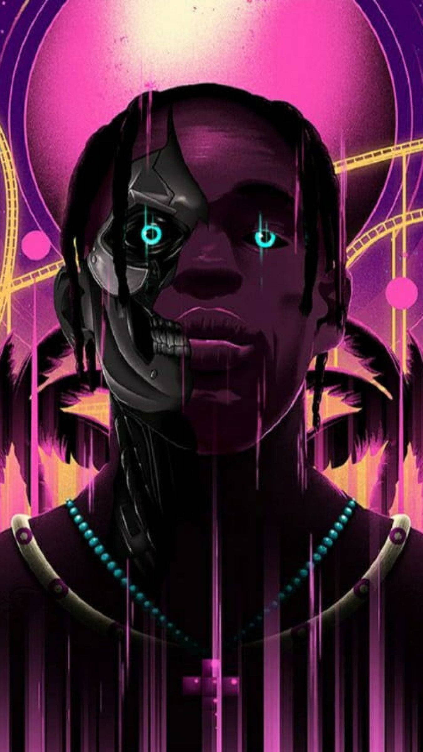 Hình nền Fortnite PFP Bộ đồ Astronomical Bundle của Travis Scott Hình nền