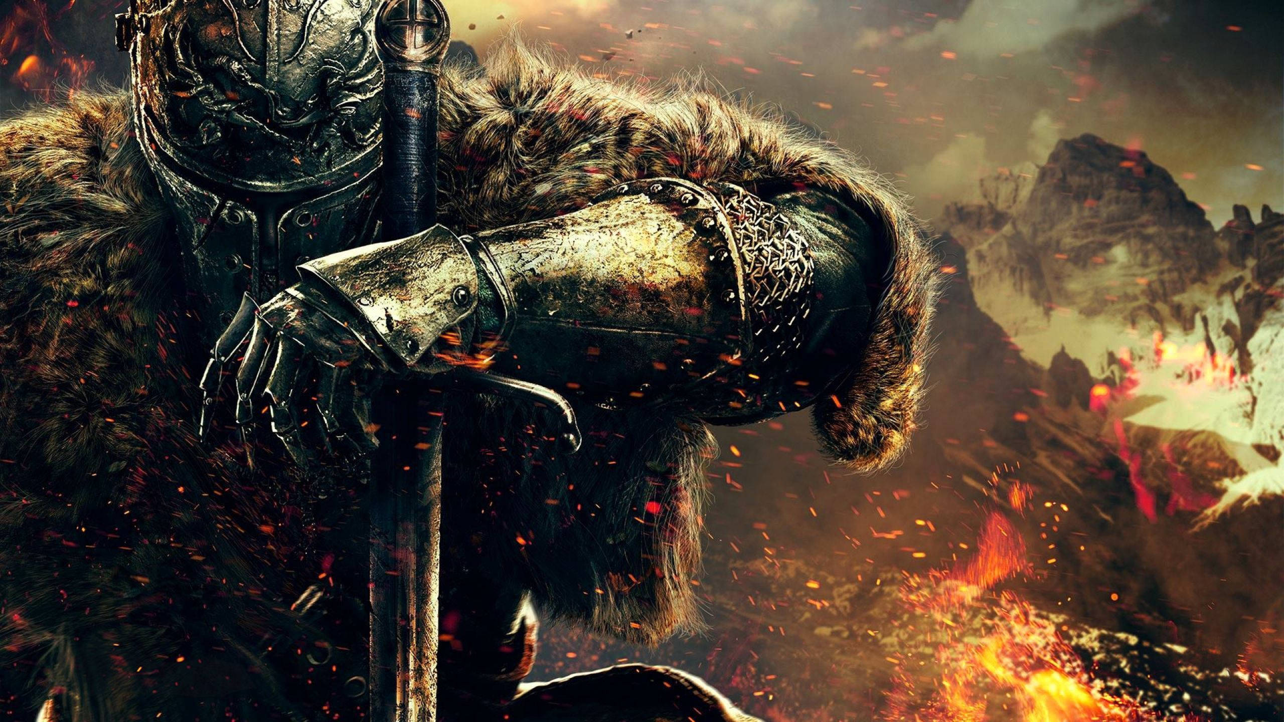 Hình nền game Dark Souls hiệp sĩ 1440p Hình nền