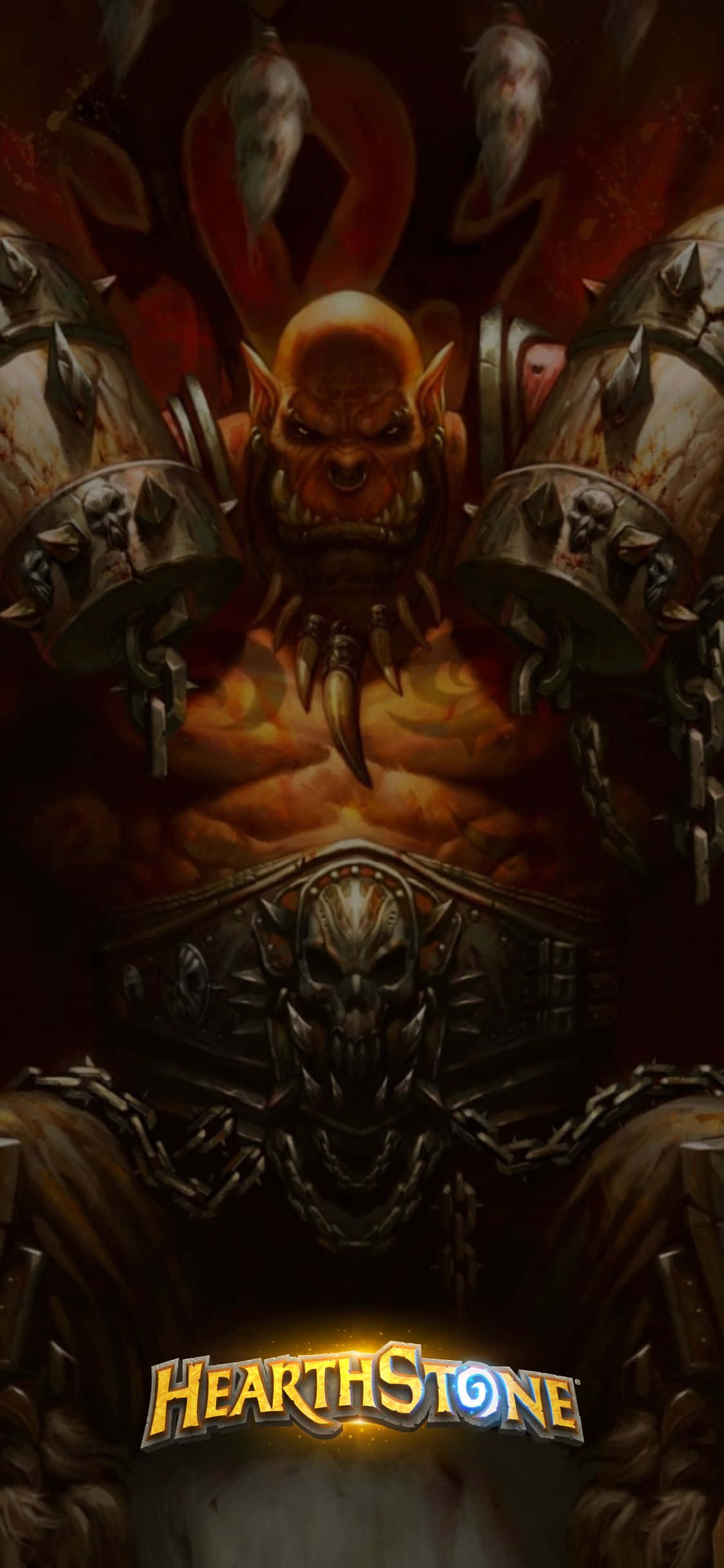 Hình nền Garrosh Hellscream iPhone XS Hearthstone Hình nền