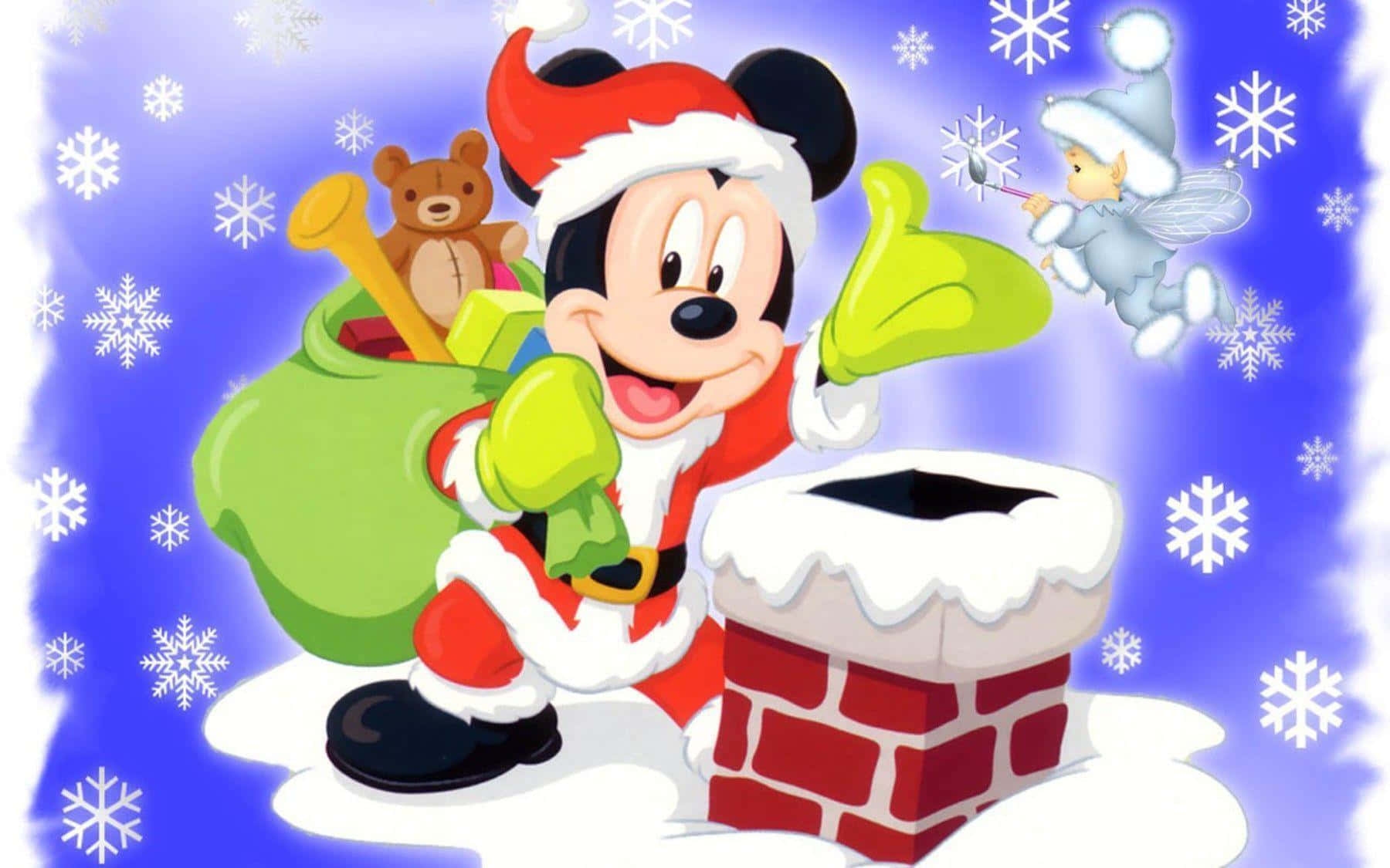 hình nền Giáng Sinh chuột Mickey Hình nền