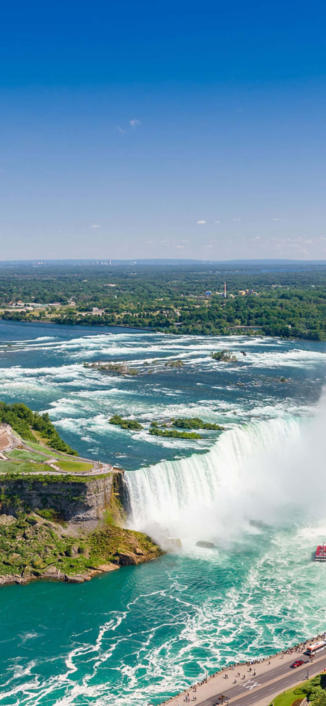 Chụp từ trên cao iPhone X Niagara Falls Nền Hình nền