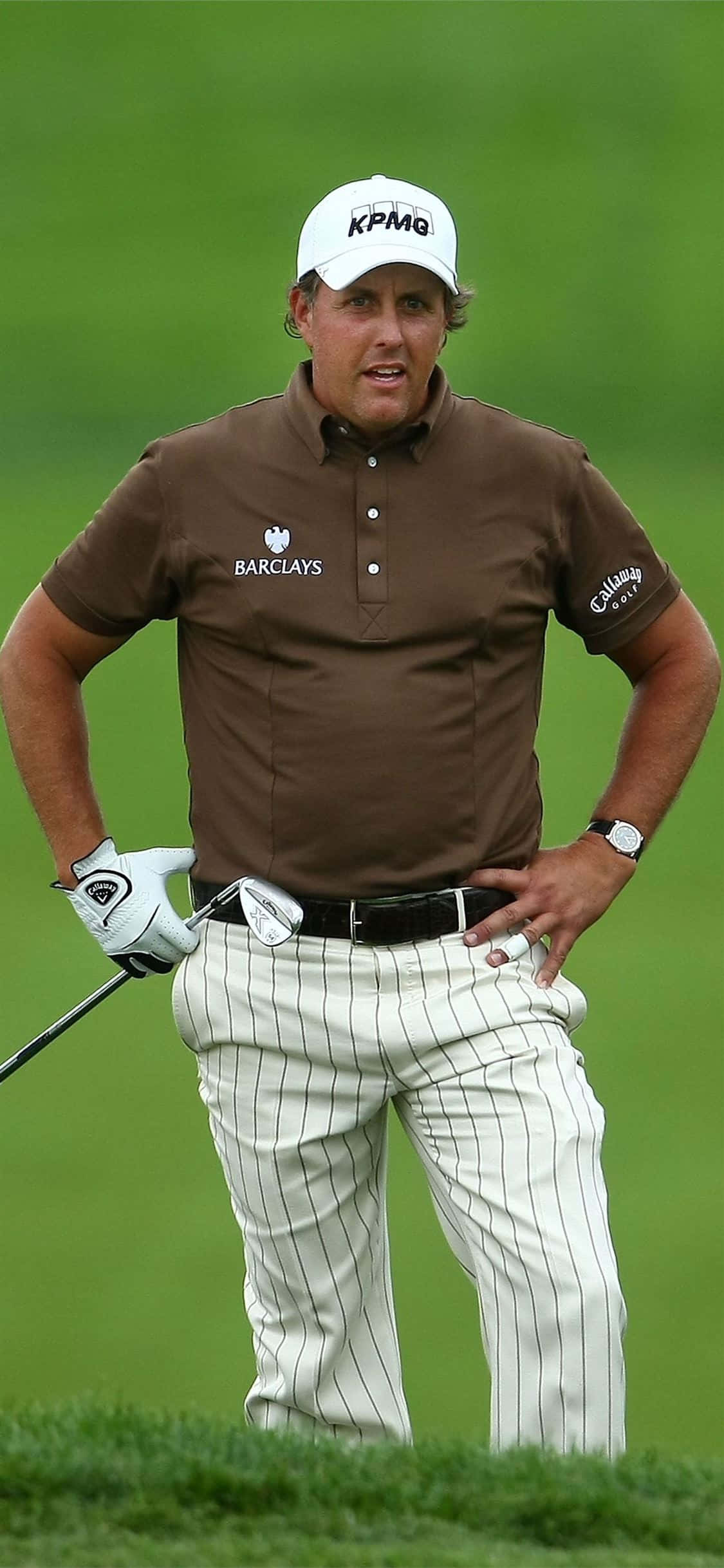 Hình nền golf iPhone Xs với Phil Mickelson Hình nền