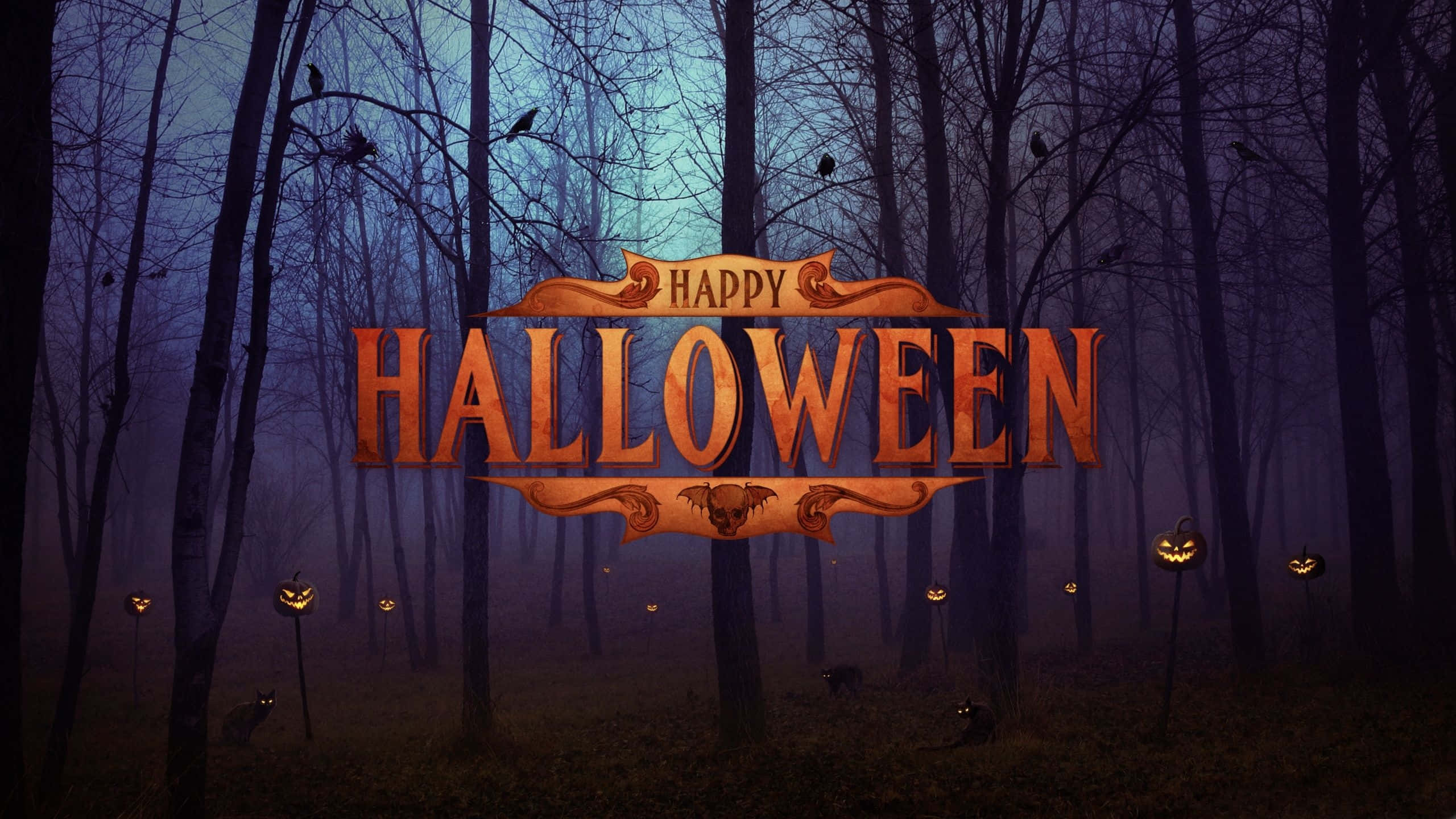 Hình nền Halloween Rừng Tối Hình nền