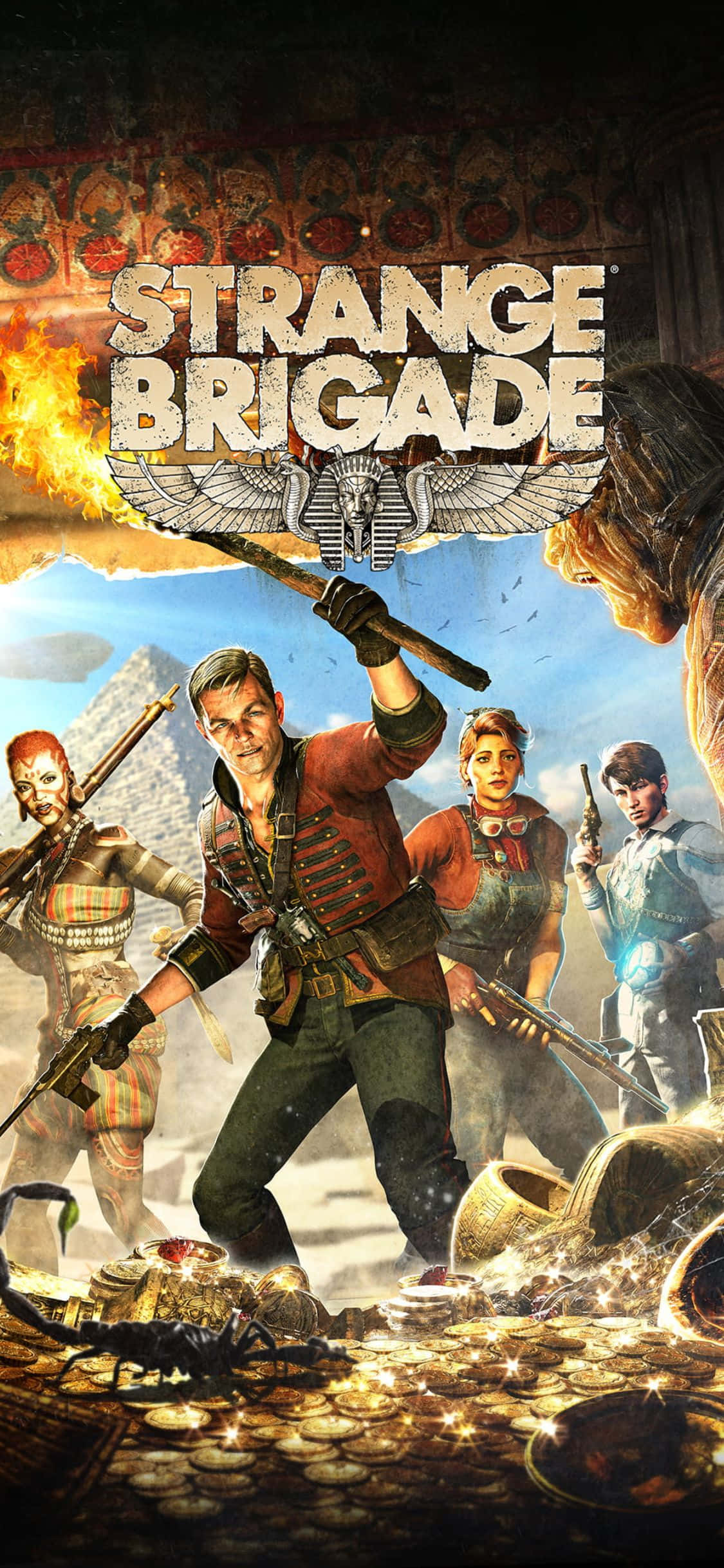 Hình nền Hang Kho Báu Strange Brigade cho iPhone X Hình nền